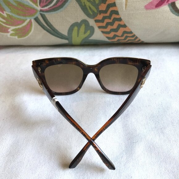 NEW Fendi F is FENDI Havana Cat Eye Square Sunglasses main image 8